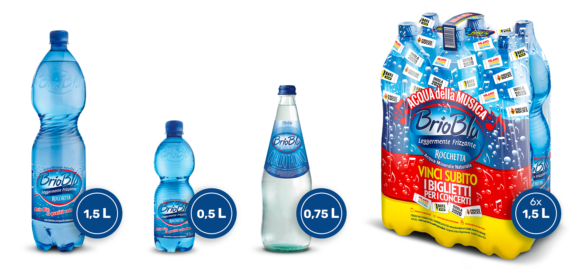 Acqua Brio Blu e Brio Rossa Acqua Brio Blu e Brio Rossa