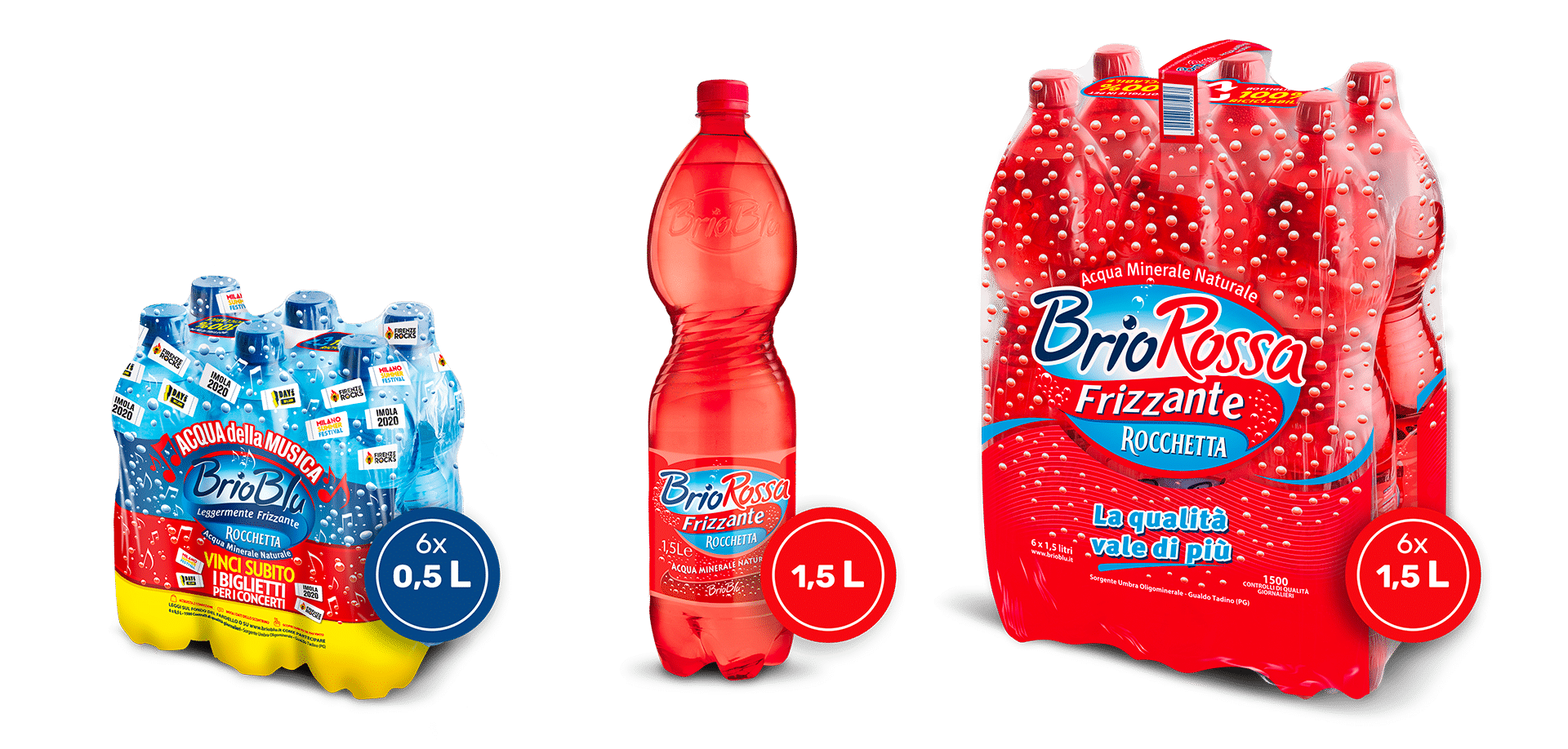 Acqua Brio Blu e Brio Rossa Acqua Brio Blu e Brio Rossa