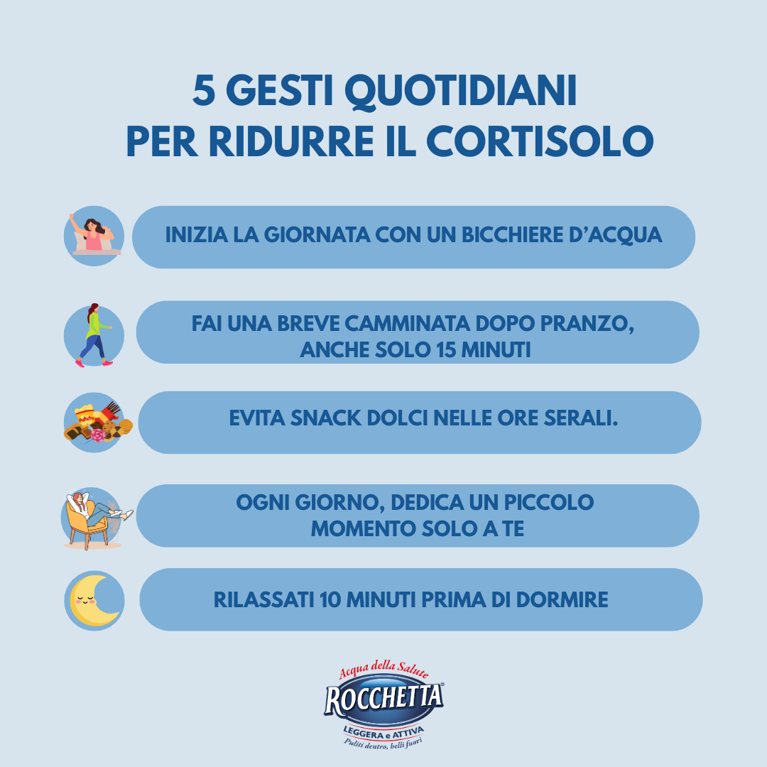 5 gesti per ridurrre il cortisolo