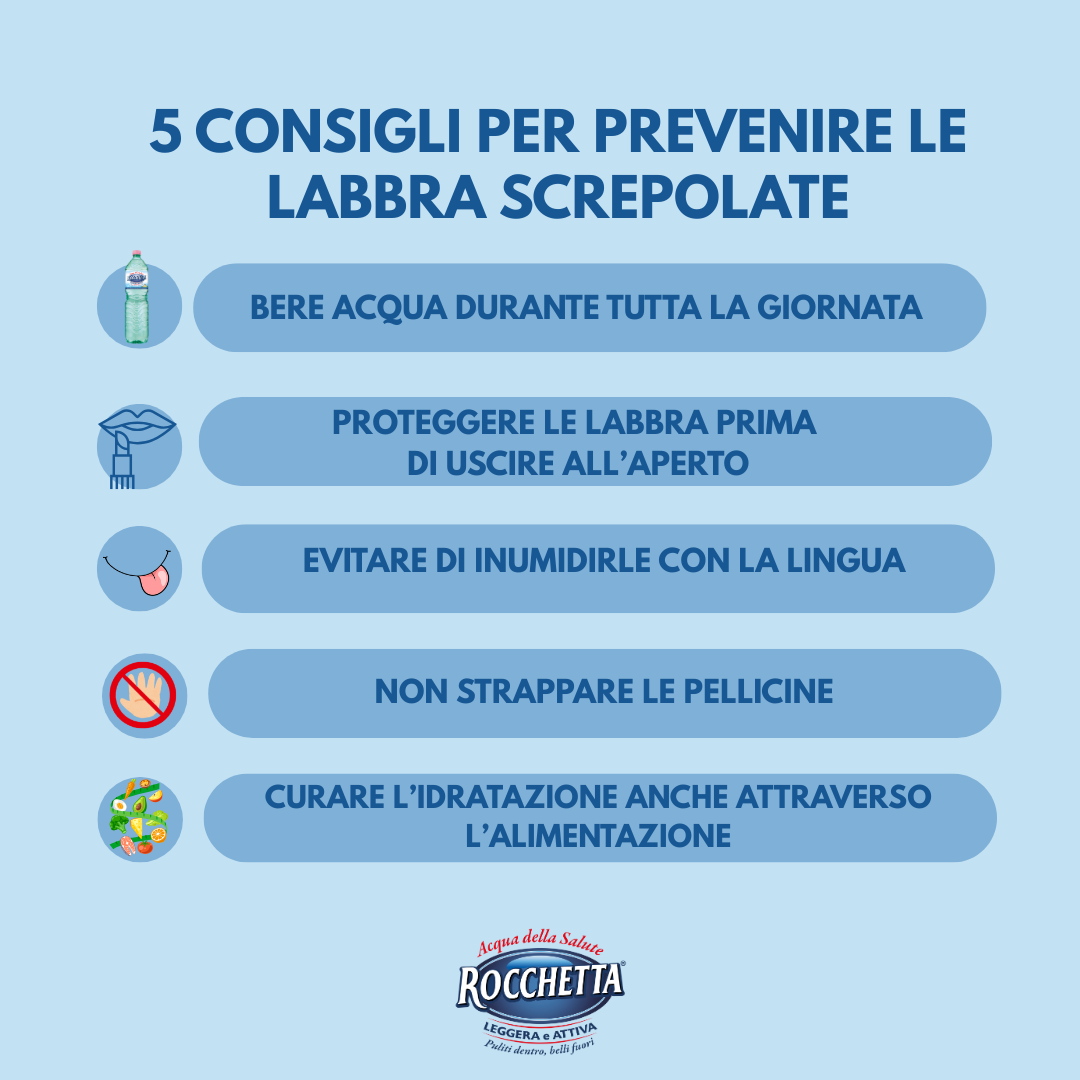 5 consigli per prevenire le labbra screpolate